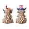 Glitzhome® Patriotic Americana Highland Cow Table Décor